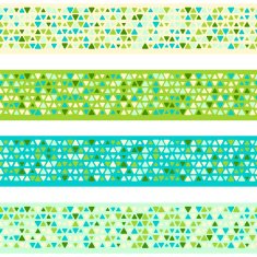 Seamless patterned borders with small spots