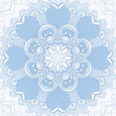 Abstract circular floral pattern N2