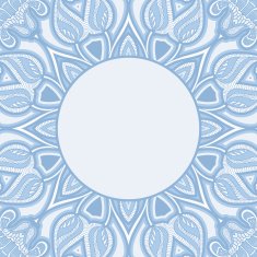 Greeting card with oriental pattern N15