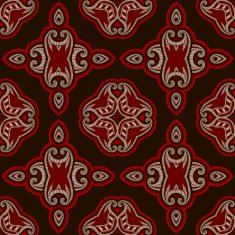 Patterned floor tile in oriental style N14