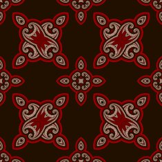 Patterned floor tile in oriental style N15