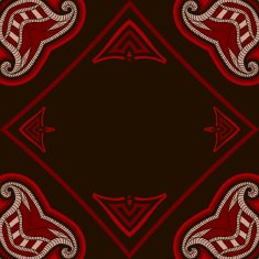 Patterned floor tile in oriental style N17
