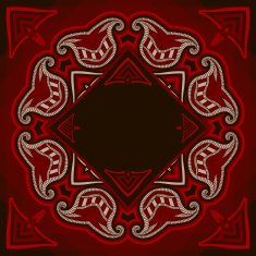 Patterned floor tile in oriental style N18