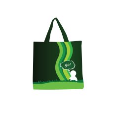 Green Purse With People Icon Color Vector N2