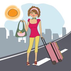 young woman with suitcase N26