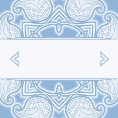 Greeting card with oriental pattern N23