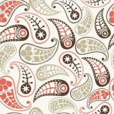 Seamless paisley texture for your design Endless pattern with p N20