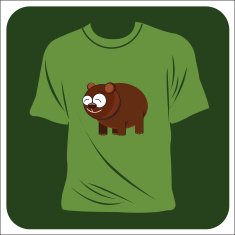 vector t-shirt with bear N2