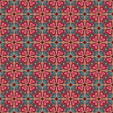 Ethnic love heart pattern N13