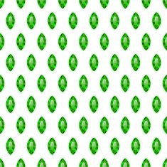 Seamless pattern with green gemstones