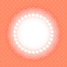 Frame with beads and bow N3