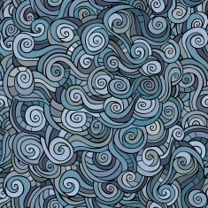 winter abstract pattern with waves N2