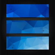 Abstract vector mosaic banners N92