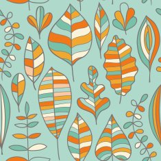 Seamless pattern with leafs N26