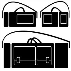 handbags icon isolated on white background N2