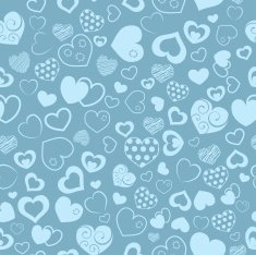 Seamless pattern of hearts N13