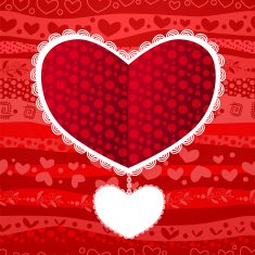Love Valentine's Day Wedding Heart Card