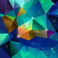 Abstract Triangle Geometrical Multicolored Background Vector N3