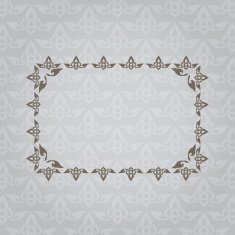 vintage pattern greeting card