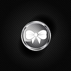 Gift Christmas bow web icon N4