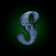 vector jeans letter N34