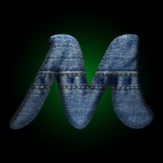 vector jeans letter N35