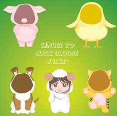 cute animal cloth girl N2