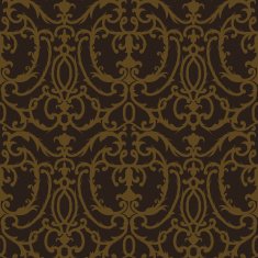 Damask thistle floral seamless pattern
