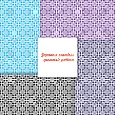 Japanese seamless geometric pattern