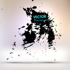 Abstract Ink Blot for Grunge Backgound N159