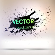 Abstract Ink Blot for Grunge Backgound N174