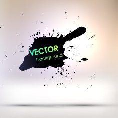 Abstract Ink Blot for Grunge Backgound N177