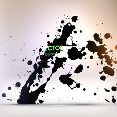 Abstract Ink Blot for Grunge Backgound N187