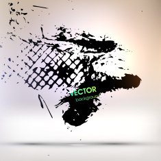 Abstract Ink Blot for Grunge Backgound N201