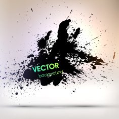 Abstract Ink Blot for Grunge Backgound N204