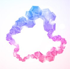 Abstract geometric frame