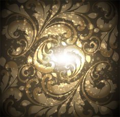 Floral Retro Background for Vintage Design N334