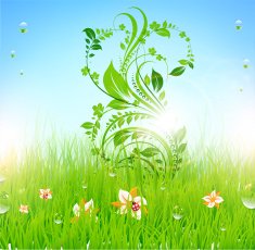 Floral Retro Background for Vintage Design N363