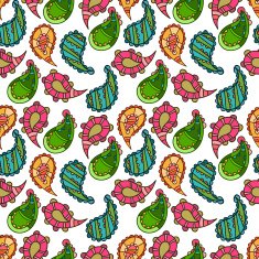 seamless pattern with paisley N5