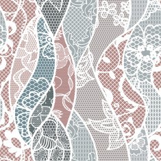 Lace seamless pattern with flowers N161
