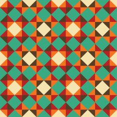 Bright geometric retro pattern