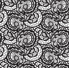 Lace seamless pattern with flowers N162