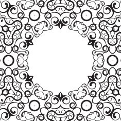Formality circular devices of border frames