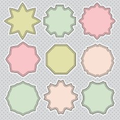 Vintage round frames set