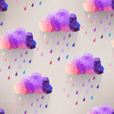 Retro cloud seamless pattern