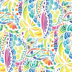 Mosaic vector seamless pattern N35