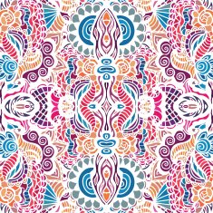 Mosaic vector seamless pattern N37