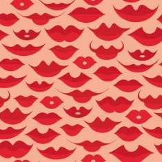 Seamless lips pattern