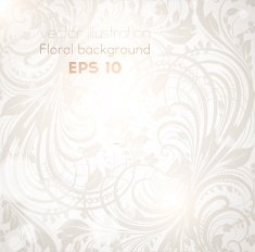 Floral Retro Background for Vintage Design N387