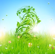 Floral Retro Background for Vintage Design N389